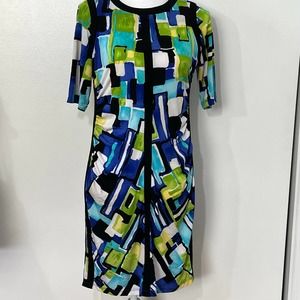 SHELBY & PALMER SHORT SLEEVE SHEATH DRESS SIZE 6